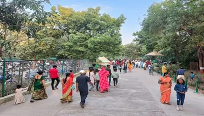 ગાંધીનગરના ઈન્દ્રોડા પાર્કમાં દિવાળીની રજાઓને લીધે પ્રવાસીઓ ઉમટી પડ્યાં