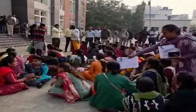 અમદાવાદના અમરાઈવાડીમાં મેપિંગ પ્રકિયાના વિરોધમાં bloએ કર્યા ધરણાં