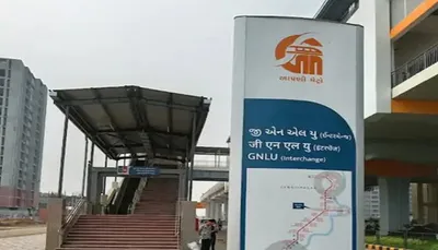 ગાંધીનગરના કોબામાં મેટ્રો સ્ટેશનની લિફટનો સામાન તસ્કરો ઉઠાવી ગયા