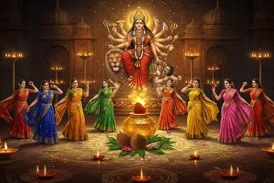 નવરાત્રી દરમિયાન દેવી દુર્ગાની પૂજા કરવાની એક અનોખી રીત છે ગરબા  તેની ઉત્પત્તિ  મહત્વ અને રહસ્યો વિશે જાણો 