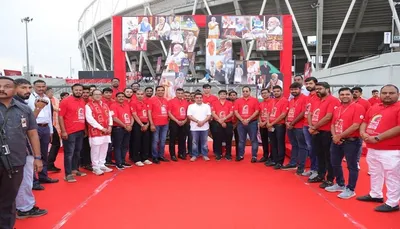 pmના 75મા જન્મદિને નરેન્દ્ર મોદી સ્ટેડિયમમાં મેગા બ્લડ ડોનેશન કેમ્પ યોજાયો