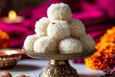 મીઠી વસ્તું ખાવાનું મન થાય તો બનાવો મિલ્કમેઇડ્સ કોકોનટ લાડુ  જાણો સરળ રેસીપી