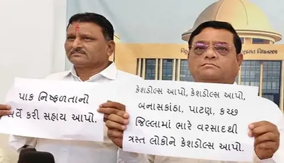 ગુજરાત વિધાનસભામાં બનાસકાંઠાના પૂરનો મુદ્દો ગુંજ્યો  કેશડોલ અને સહાયની કોંગ્રેસે કરી માગ