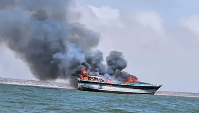 માંડવીથી દૂબઈ જતું જહાજ સોમાલિયા નજીક આગમાં ભસ્મિભૂત  16 ખલાસીઓનો બચાવ