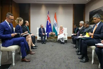 જોહાનિસબર્ગમાં g20 દરમિયાન પ્રધાનમંત્રી નરેન્દ્ર મોદી અને ઓસ્ટ્રેલિયન સમકક્ષ એન્થોની અલ્બેનીઝે દ્વિપક્ષીય બેઠક યોજી