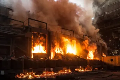 મધ્યપ્રદેશ  પીથમપુર ફેક્ટરીમાં લાગેલી ભીષણ આગ કાબુમાં આવી  બે માનવ હાડપિંજર મળ્યાં