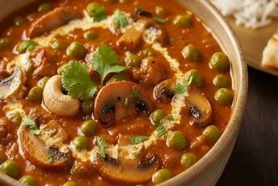 લંચ હોય કે ડિનર   મટર મશરૂમ મસાલા  ની આ સરળ રેસીપી દરેકનું દિલ જીતી લેશે