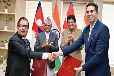 ભારતે  નેપાળ સાથે રેલવે કાર્ગો પરિવહન સમજૂતી પર હસ્તાક્ષર કર્યા