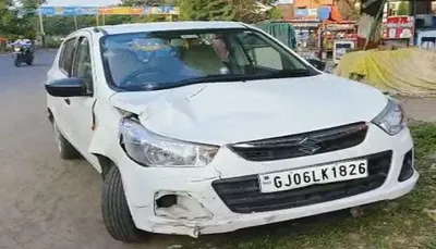 વડોદરામાં મકરપુરા રોડ પર મહિલા કારચાલકે ટૂ વ્હીલરને મારી ટક્કર  બેને ઈજા