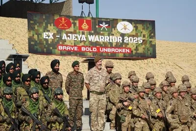 ભારત અને યુકેની સેનાએ રાજસ્થાનમાં અજેય વોરિયર યુદ્ધાભ્યાસ કર્યું