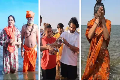 મહાકુંભઃ બોલિવૂડ કલાકારોએ પવિત્ર સંગમમાં ડૂબકી લગાવી