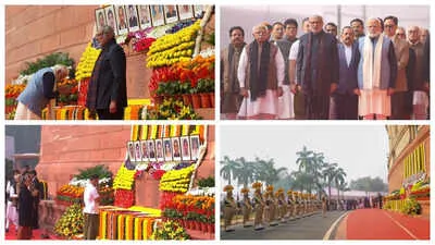 સંસદ હુમલાની 24મી વરસી  pm મોદી  રાહુલ ગાંધી  અમિત શાહ સહિતના નેતાઓએ શહીદોને આપી શ્રદ્ધાંજલિ