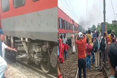 અલવર સ્ટેશન નજીક ગરીબ રથ ટ્રેનના કોચ નીચે આગ લાગી  મુસાફરોમાં ગભરાટ ફેલાયો