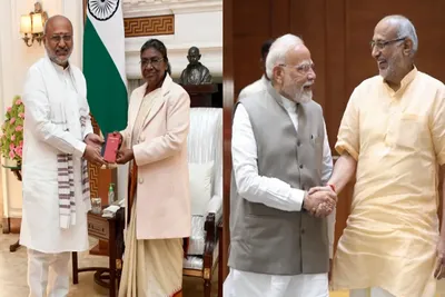 ઉપરાષ્ટ્રપતિ બન્યા સીપી રાધાકૃષ્ણન  રાષ્ટ્રપતિ અને પીએમ સહિતના મહાનુભાવોએ પાઠવી શુભેચ્છાઓ