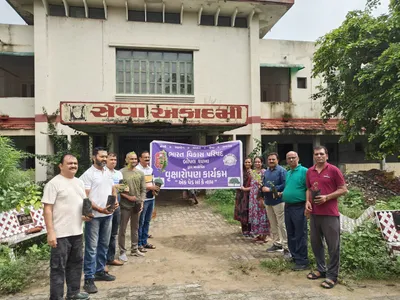 ભારત વિકાસ પરિષદ  બોપલ શાખા દ્વારા અમદાવાદમાં વૃક્ષારોપણ કાર્યક્રમ યોજાયો