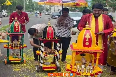 વડોદરામાં અષાઢી બીજના દિવસે જગન્નાથજીની રોબો રથયાત્રા ભક્તિભાવ સાથે યોજાઈ